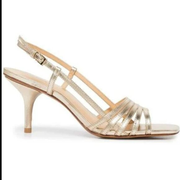 Reformation Shoes - Reformation Gold Heels